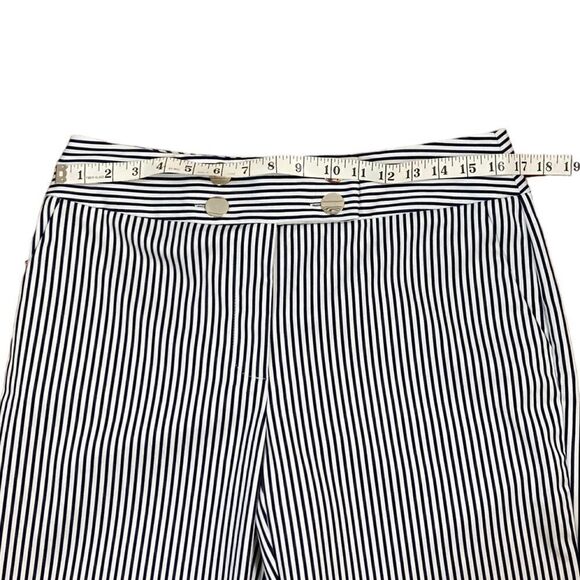 Chico’s Navy And White Stripe Crop Pants, Chico’s Size 1, Size 8 - Picture 4 of 8